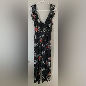 Floral Zara Jumper with Flutter Sleeves